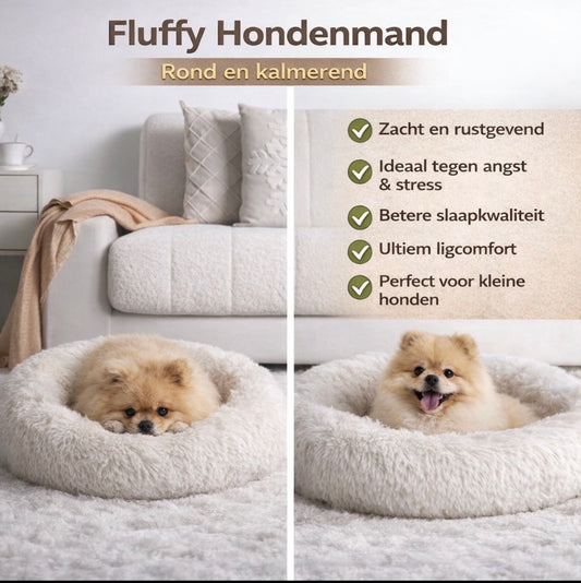 Paw-care™ Fluffy donut hondenkussen
